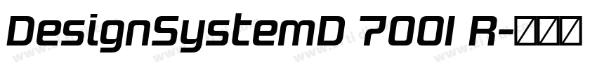 DesignSystemD 700I R字体转换